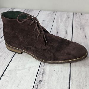 Todd Welsh Men's Classic Brown Suede Oxford Shoes Size 12